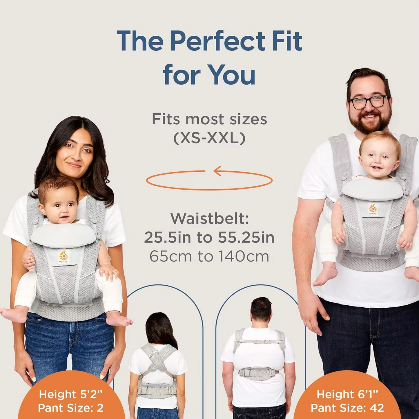 Breathable Mesh Baby Carrier with Lumbar Support (3–20 kg)