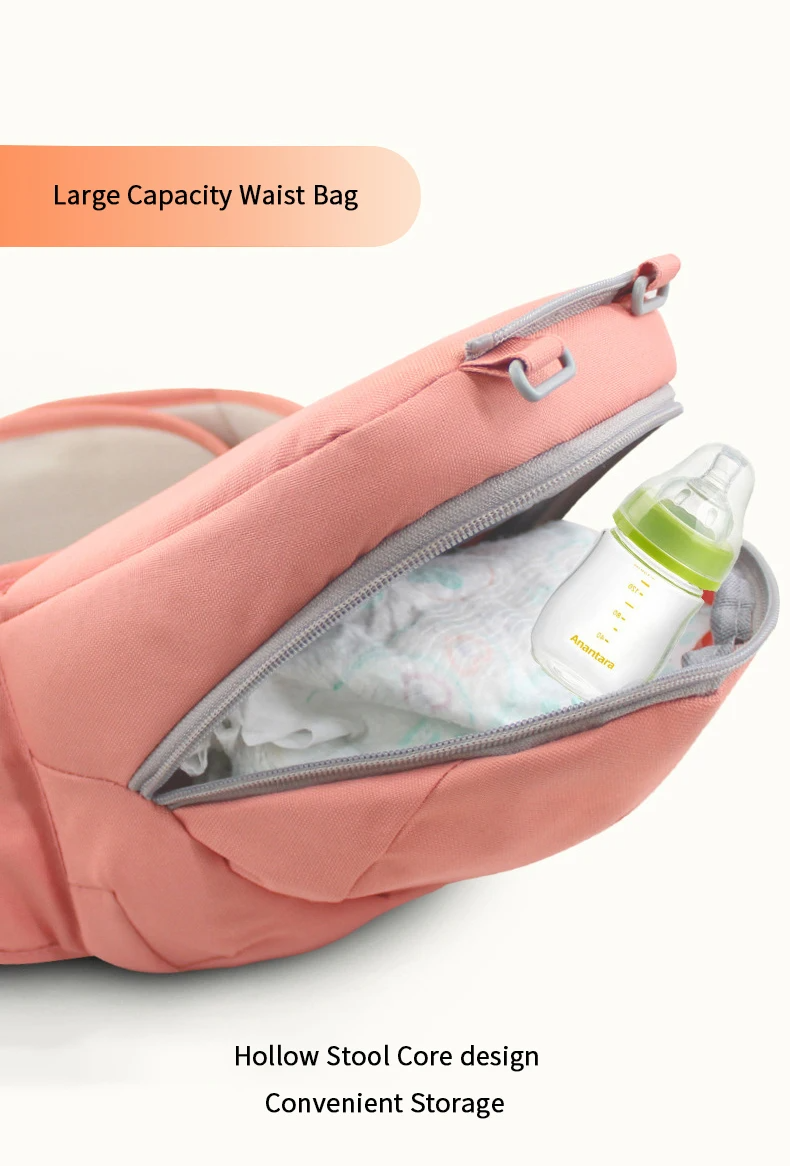 Ergonomic Breathable Baby Hipseat Carrier (0–36 Months)